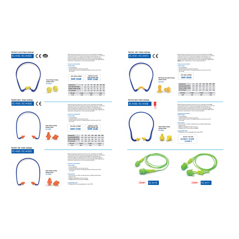 Bouchons d'oreilles à bande