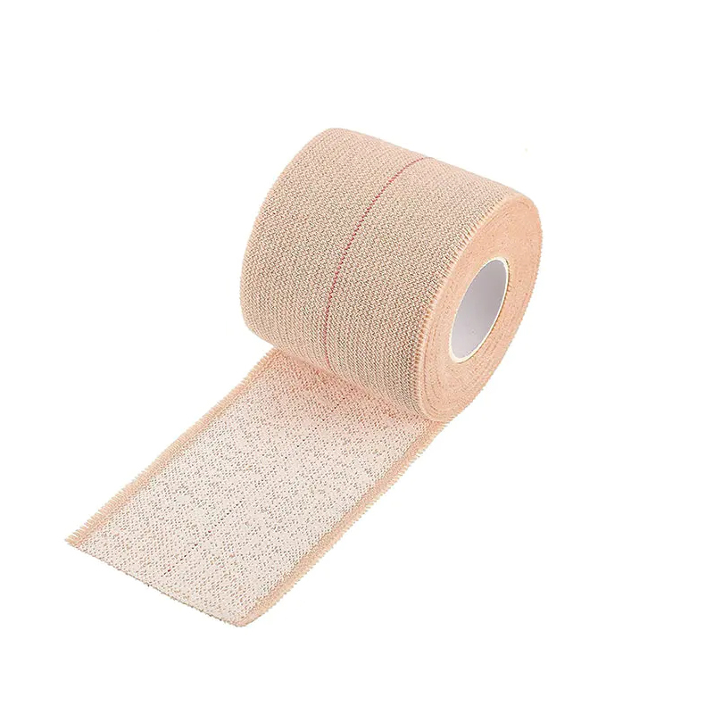 Bandage adhésif élastique en coton Beige athlétique respirant de haute qualité EAB