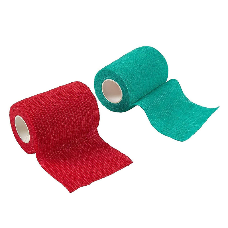 Bandage cohésif de sport assorti élastique de qualité supérieure 