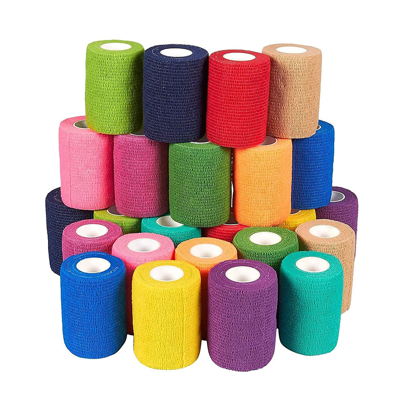 Bandage cohésif de sport assorti élastique de qualité supérieure 