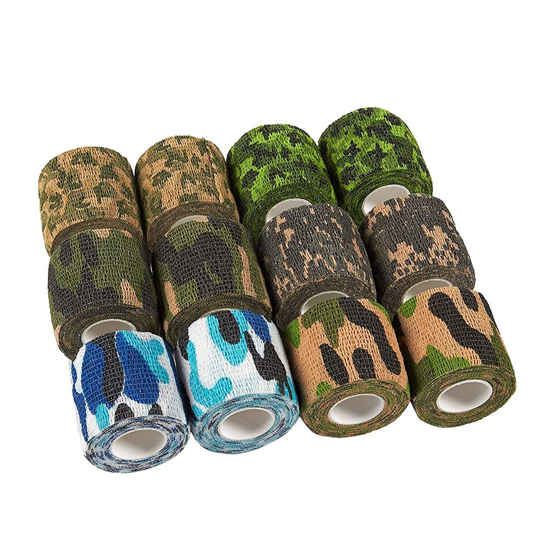 Bandage cohésif auto-adhésif de camouflage pour la pêche en camping 