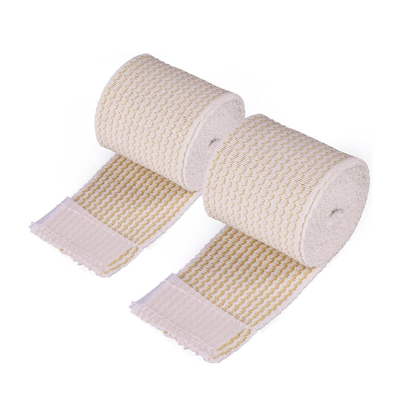 Bandages de sport élastiques en coton à compression étirée