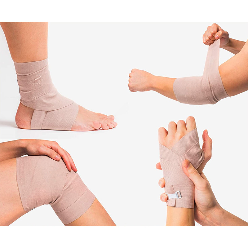 Bandage élastique, bandage de compression pour jambes, chevilles, genoux