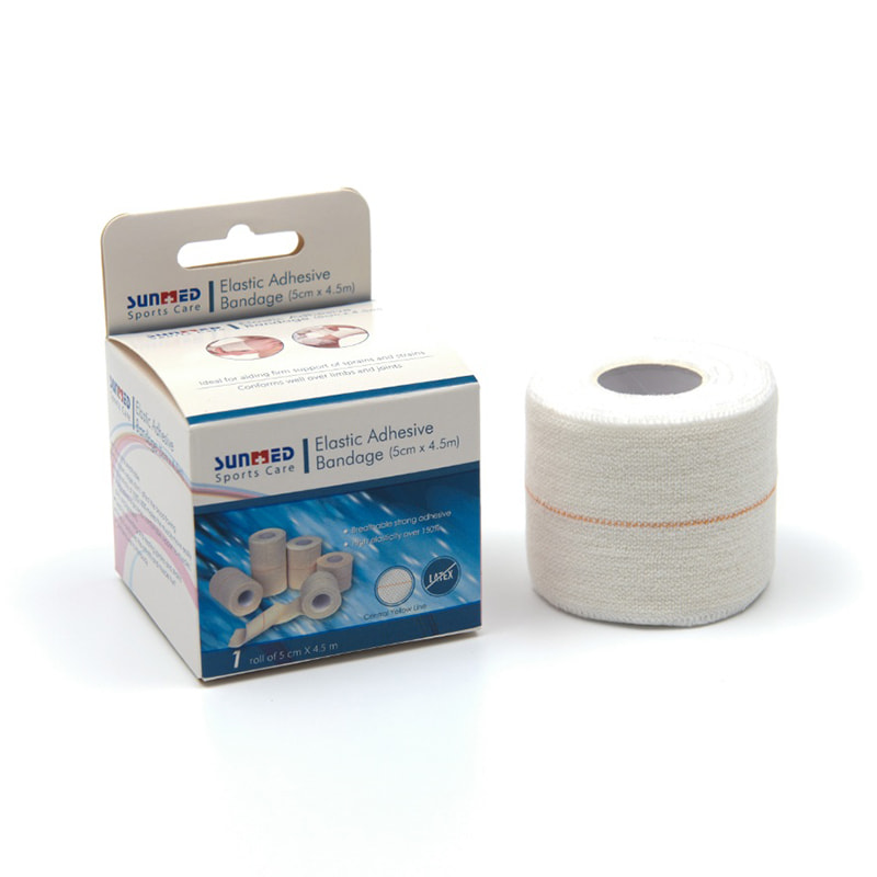 EAB Bandages de sport adhésifs élastiques en coton