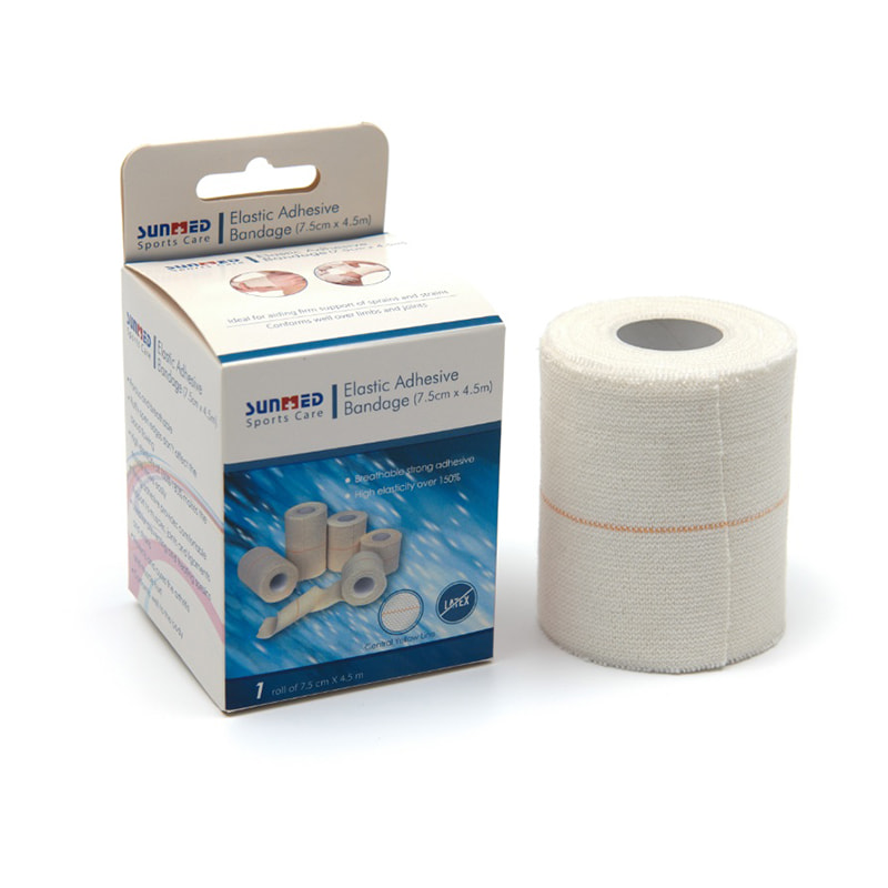 EAB Bandages de sport adhésifs élastiques en coton