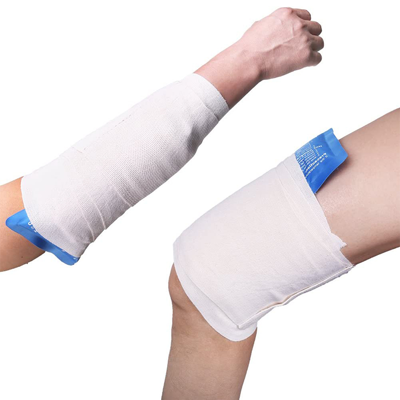 Bandages de sport élastiques de premiers secours en coton de Compression pour le soin des plaies