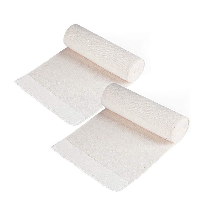 Bandages de sport élastiques de premiers secours en coton de Compression pour le soin des plaies