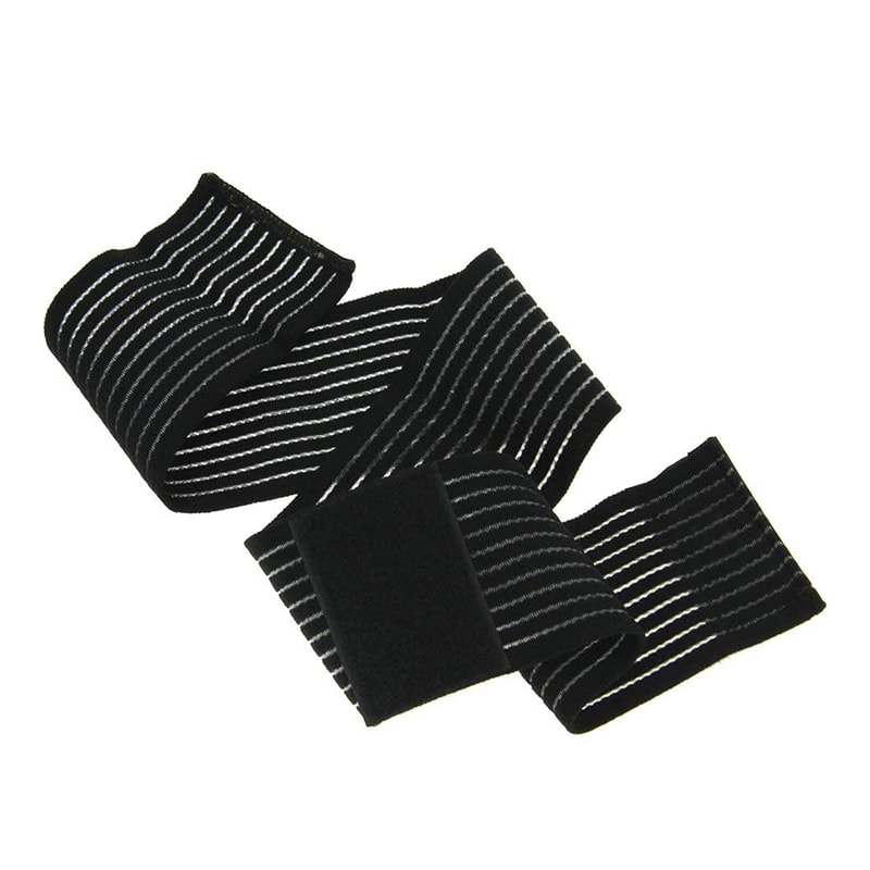 Bandage de soutien élastique de sport long réglable à compression pour stabiliser le ligament 