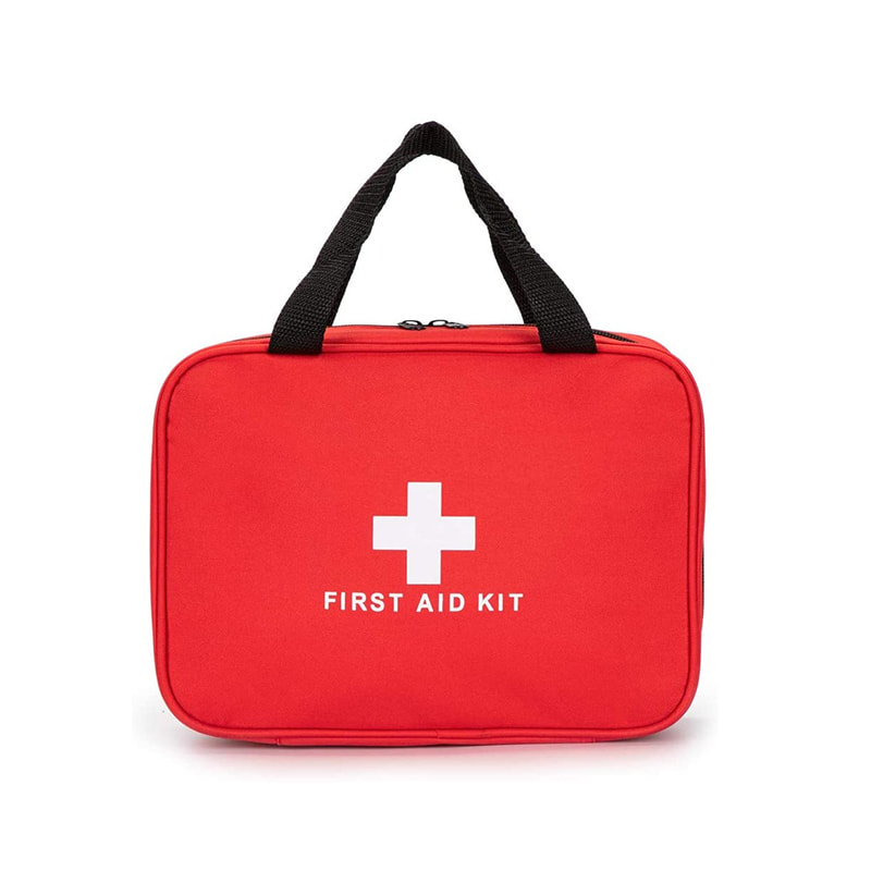 Sac de premiers secours fourre-tout rouge vide promotionnel pour voyage voiture maison 