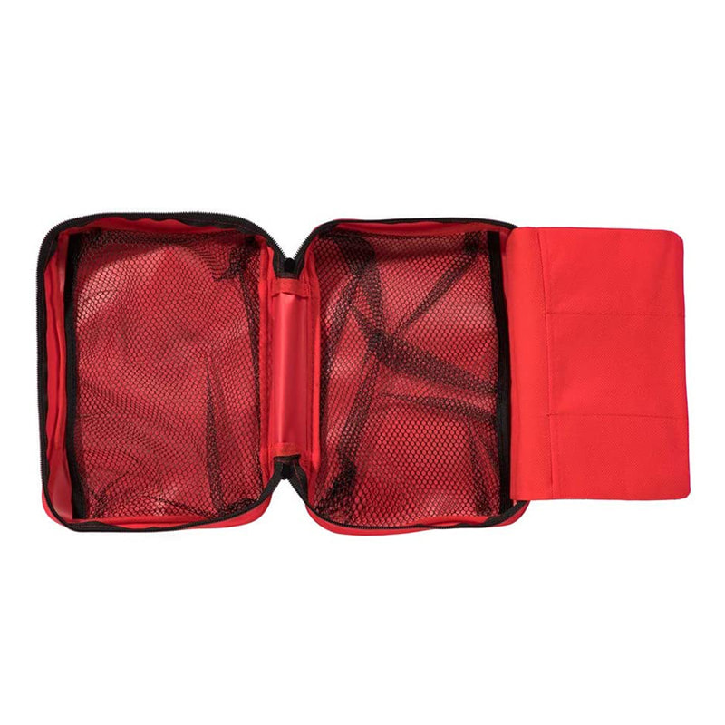 Sac de premiers secours fourre-tout rouge vide promotionnel pour voyage voiture maison 