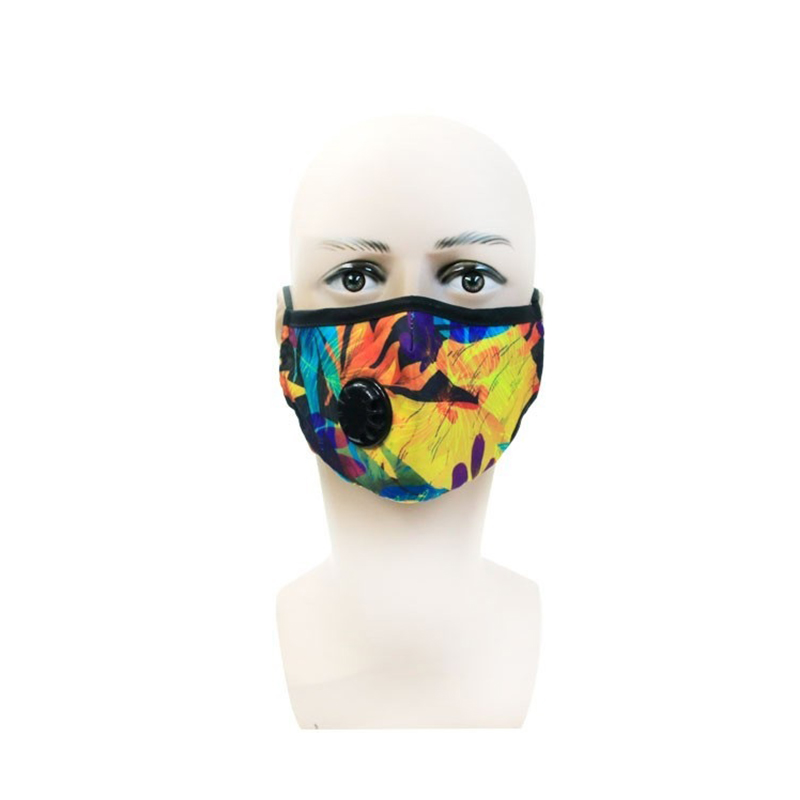 Masque en coton de peinture d’art réutilisable et respirant réglable avec filtre 