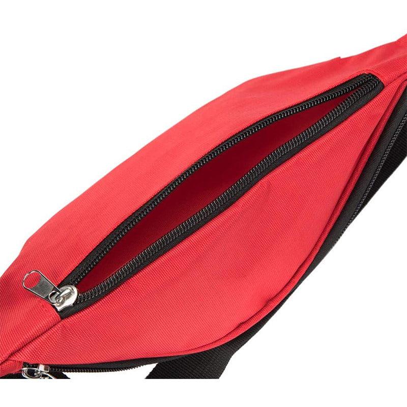 Sac de premiers secours vide à la taille Fanny rouge de sport de voyage 