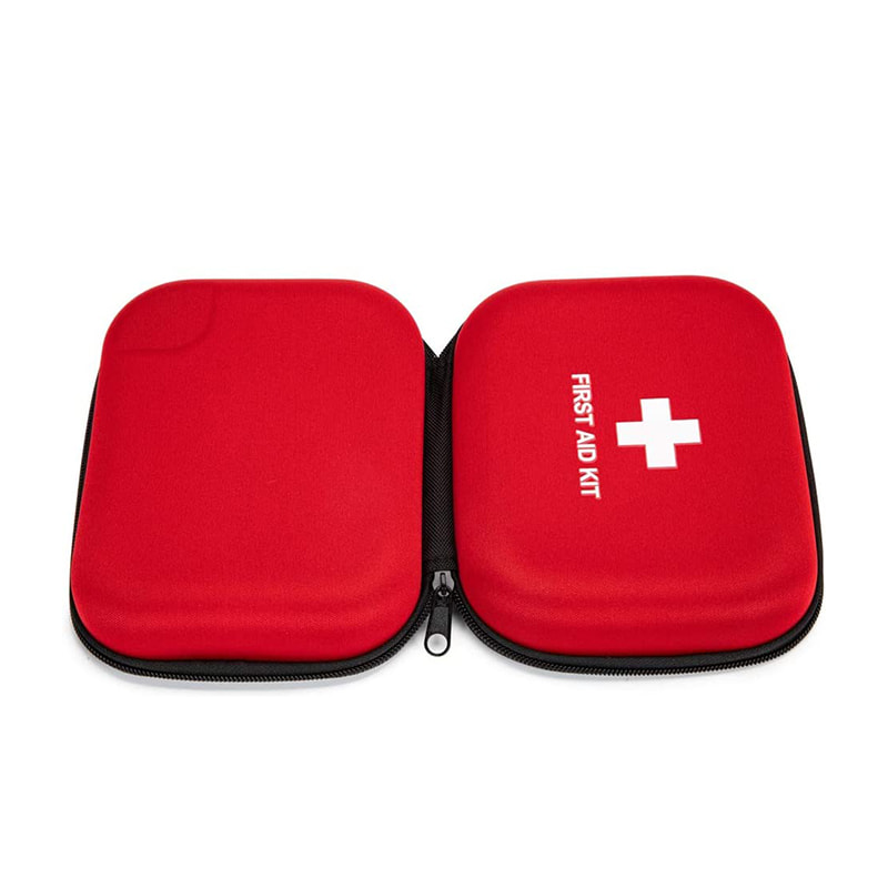 Mallette de premiers secours vide rouge EVA imperméable personnalisée avec fermeture à glissière 