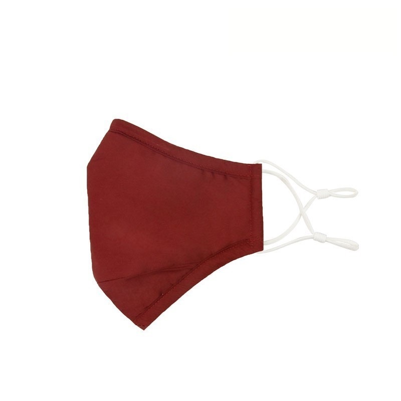 Masque en coton rouge personnalisé à 3 couches avec filtre à charbon et valve respiratoire 