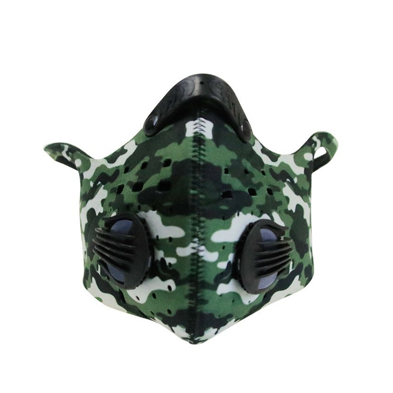 Masque de cyclisme respiratoire camouflage de mode extérieure 