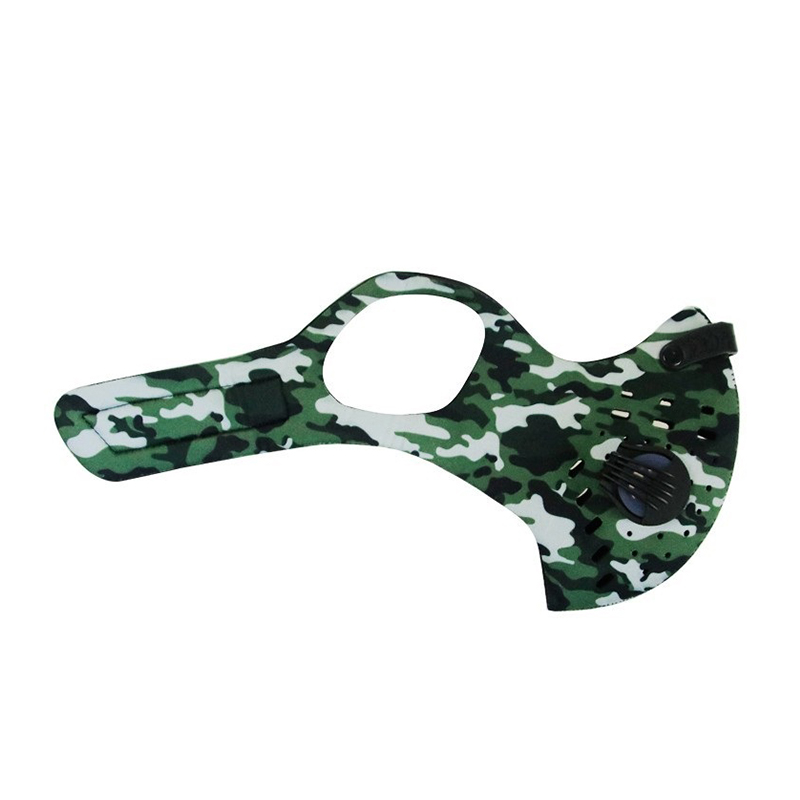 Masque de cyclisme respiratoire camouflage de mode extérieure 