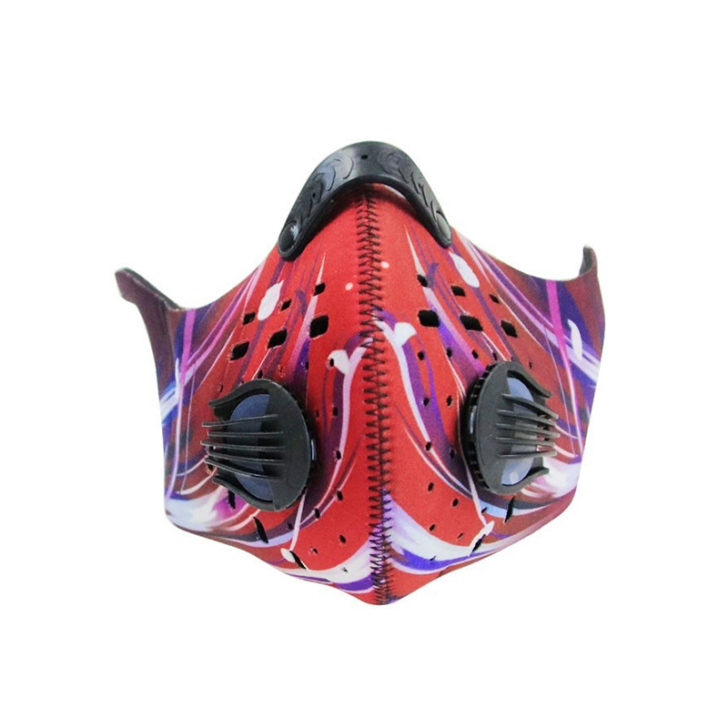 Masque respiratoire de sport réglable avec filtres pour le cyclisme 