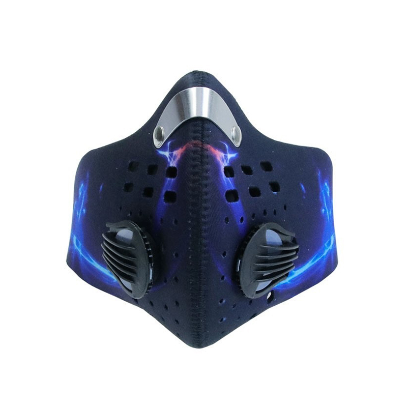 Masque de cyclisme anti-poussière de protection réglable avec filtres 