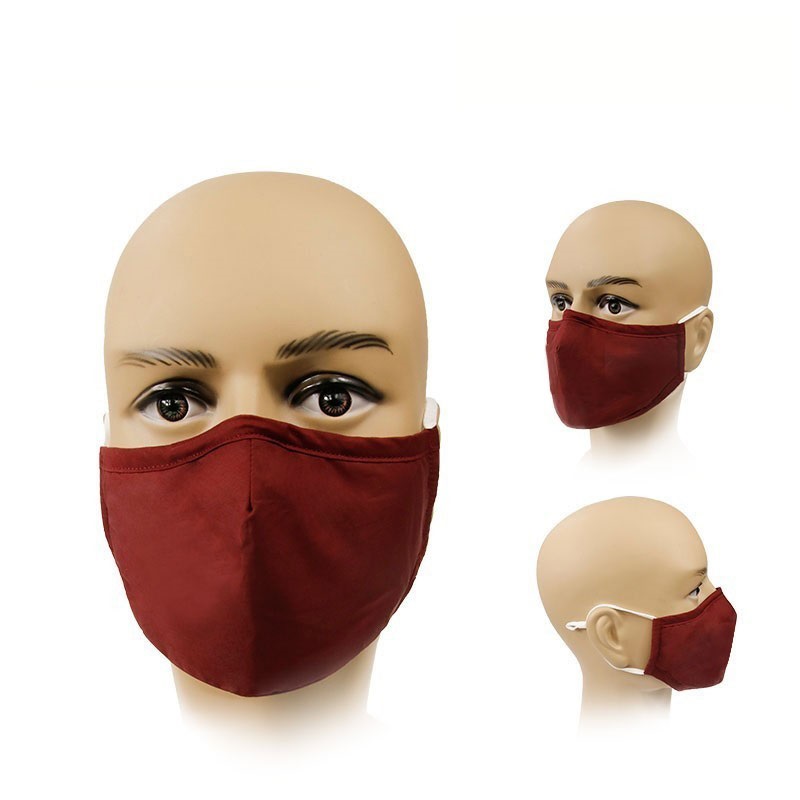 Masque en coton réglable et respirant avec panneau de menton 