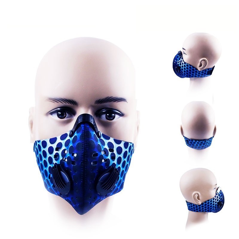 Respirateur facial respirant réutilisable avec filtres pour la randonnée 