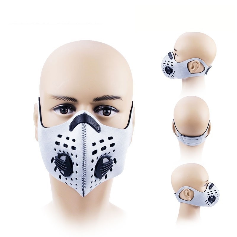 Masque de cyclisme coupe-vent résistant au froid d'hiver avec filtres et valve