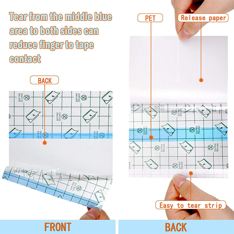 Pansement de film adhésif transparent médical imperméable à l'eau 