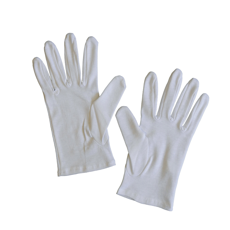 Gants médicaux jetables en coton blanc 