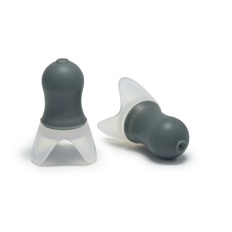 Sportifs nautiques bouchon d'oreille de natation bleu bouchon d'oreille en silicone adultes avec cordon