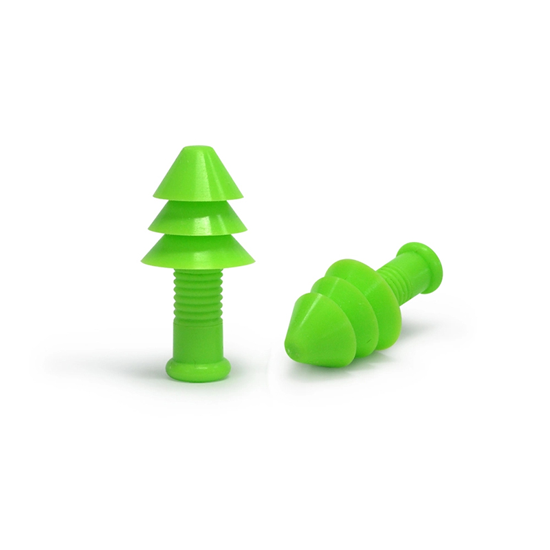 Bouchons d'oreilles en Silicone pur, confortables, réutilisables, antibruit, pour arbre de noël, avec ficelle