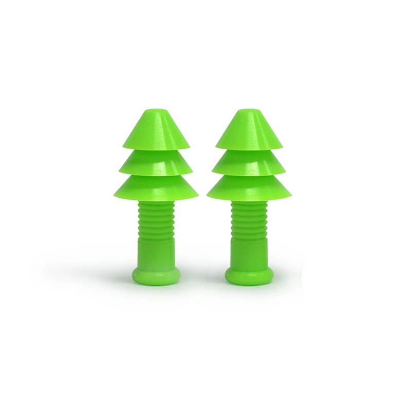 Bouchons d'oreilles en Silicone pur, confortables, réutilisables, antibruit, pour arbre de noël, avec ficelle