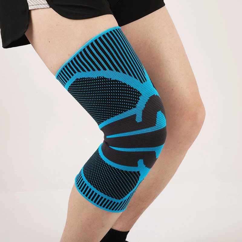 Support de genou tricoté élastique de compression