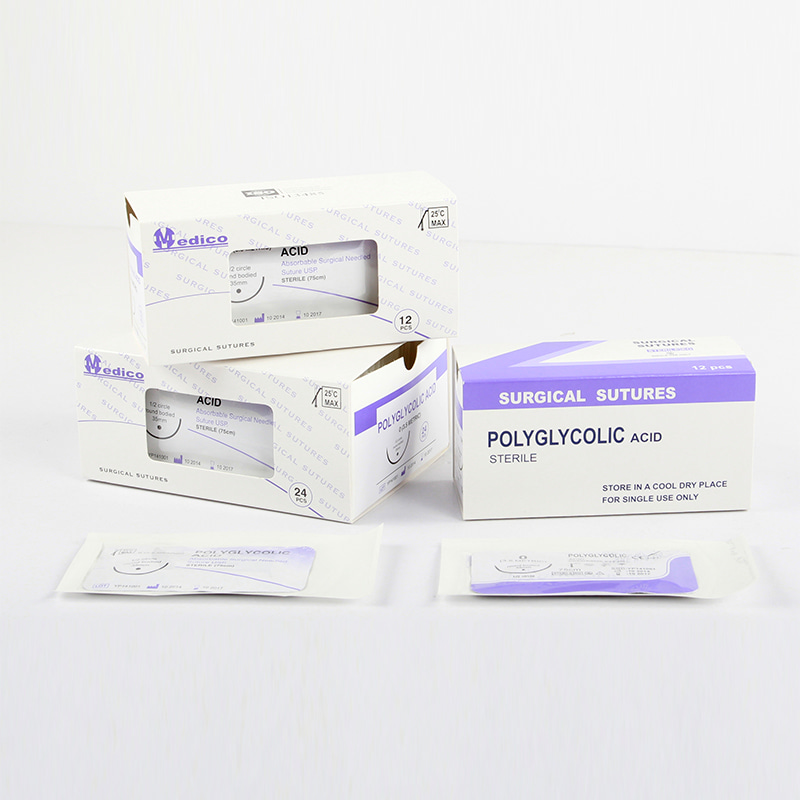 Sutures chirurgicales résorbables POLYGLYCOLICACID(PGA)