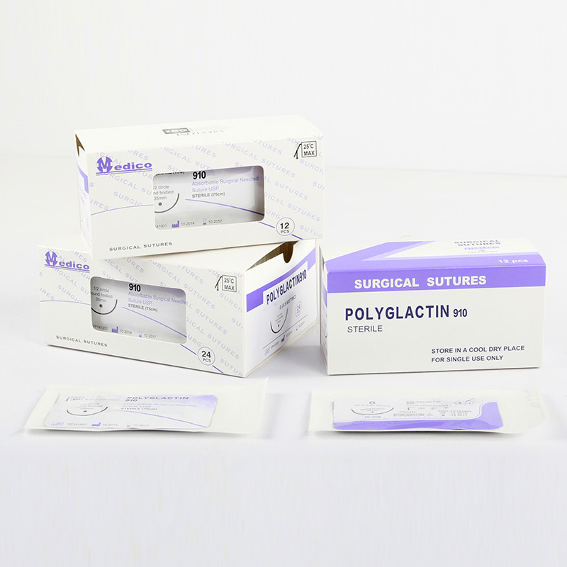 Sutures chirurgicales résorbables POLYGLACTIN 910(PGLA)