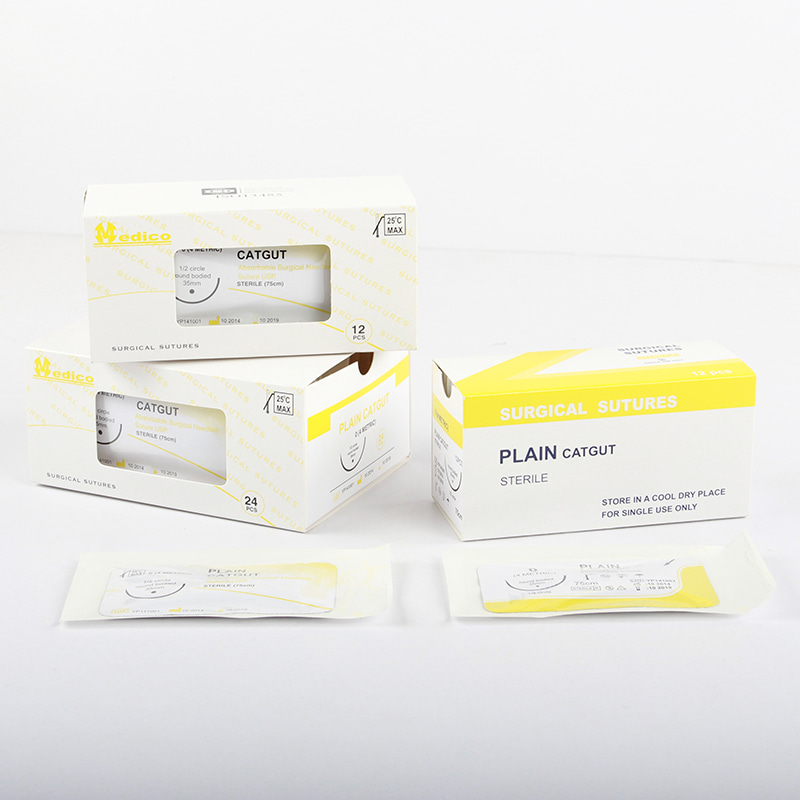 Suture avec/sans aiguille PLAIN CATGUT(PC)