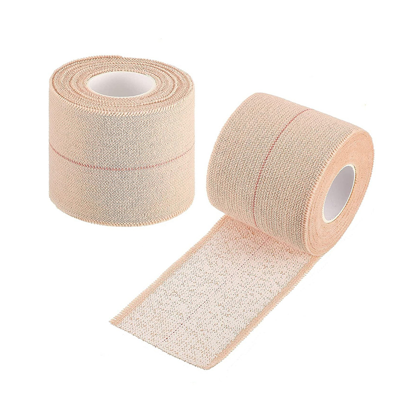 Bandage adhésif élastique en coton Beige athlétique respirant de haute qualité EAB