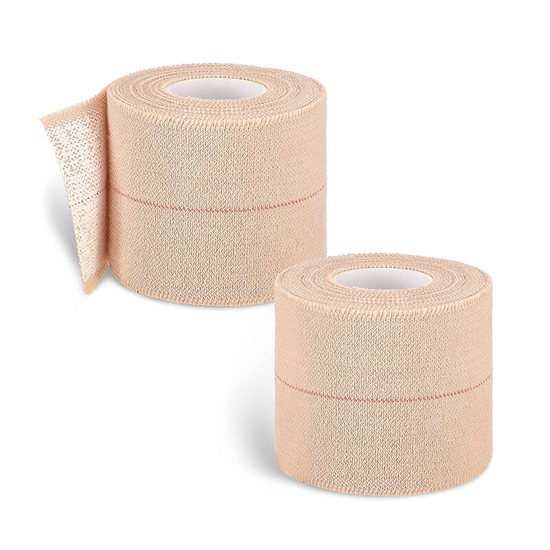 Bandage adhésif élastique en coton Beige athlétique respirant de haute qualité EAB