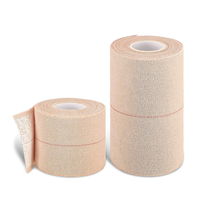 Bandage adhésif élastique en coton Beige athlétique respirant de haute qualité EAB