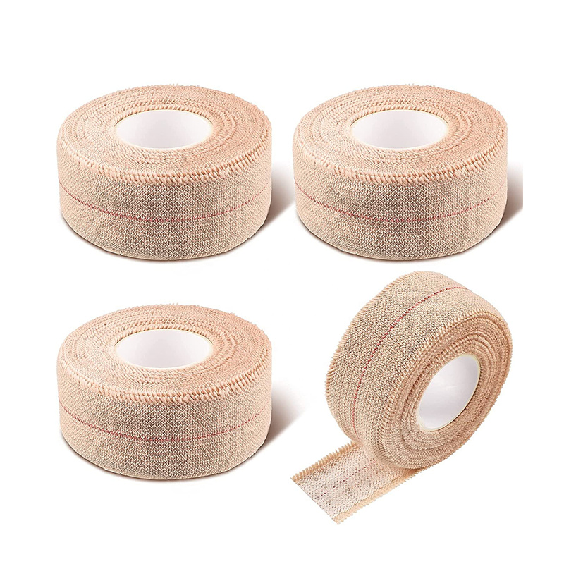 Bandage adhésif élastique en coton Beige athlétique respirant de haute qualité EAB